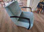 Zeer nette lichtblauwe fauteuil, Ophalen, Gebruikt, Minder dan 75 cm, Stof