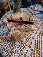 Zeemanssouvenir: Beschilderde Schelp KNSM Curacao, Ophalen of Verzenden