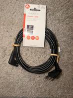 Nedis Euro voedingskabel haakse hoek stekker gr verz 3 meter, Ophalen of Verzenden, Nieuw