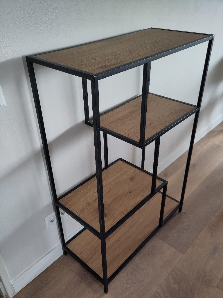 Kast met verspringende planken, Huis en Inrichting, Kasten | Boekenkasten, Ophalen, 100 tot 150 cm, 50 tot 100 cm, Zo goed als nieuw