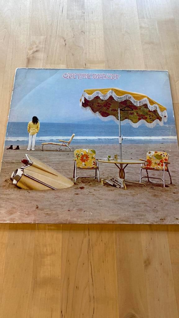 Vinyl lp Neil Young - On the beach, Ophalen of Verzenden, Zo goed als nieuw, 12 inch, Poprock
