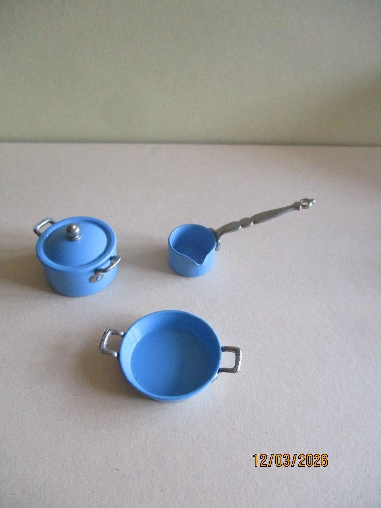 poppenhuis Bod Hennig blauwe pannen, Ophalen of Verzenden, Zo goed als nieuw, Decoratie