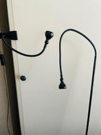 Vloerlamp en klemlamp zwart, Huis en Inrichting, Ophalen, Gebruikt, Metaal, 150 tot 200 cm