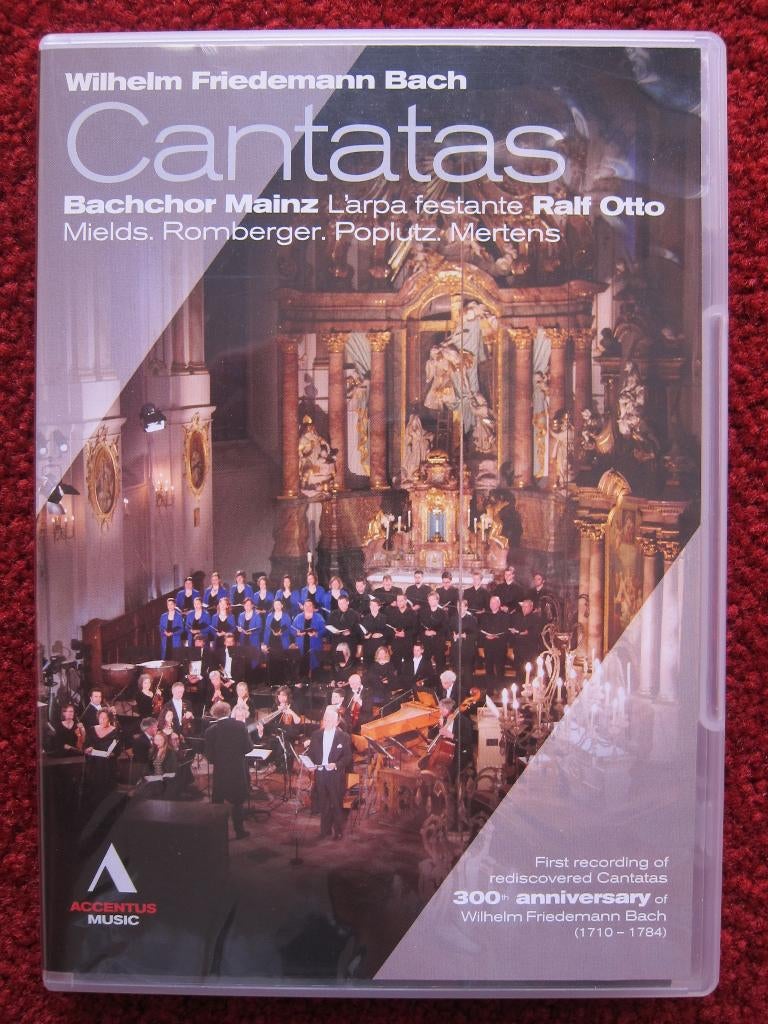 DVD, Bachchor Mainz, Wilhelm Friedemann Bach, Cantatas, Alle leeftijden, Verzenden, Zo goed als nieuw