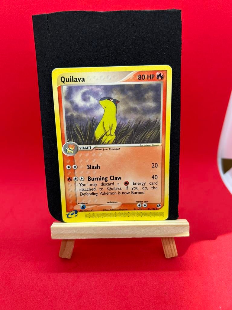 Pokémon Quilava 51/100 – EX Sandstorm, Ophalen of Verzenden, Zo goed als nieuw