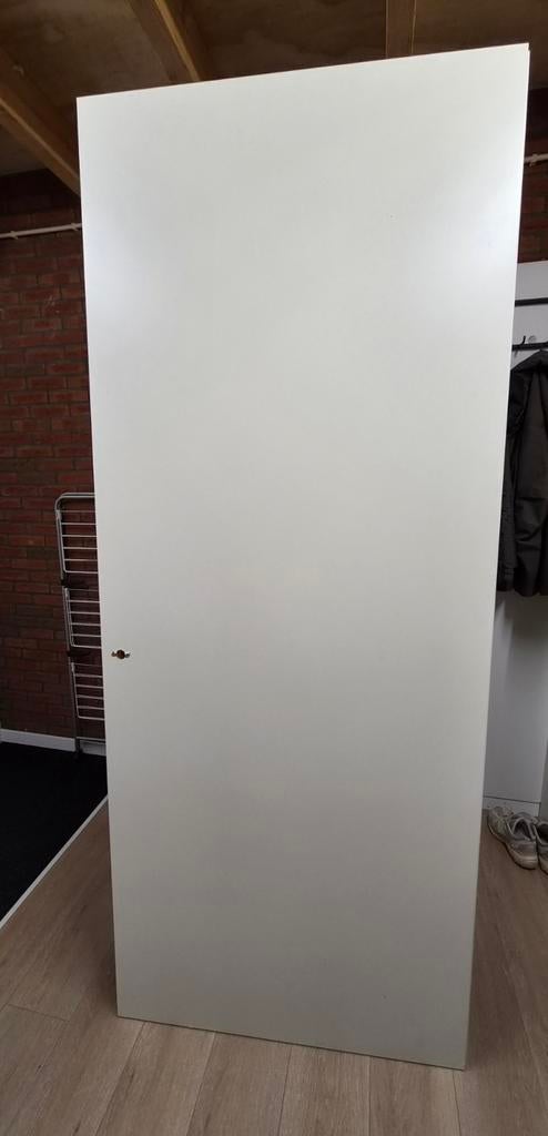 Berkvens opdek binnendeur wit, Doe-het-zelf en Verbouw, Deuren en Horren, Gebruikt, Binnendeur, 215 cm of meer, 80 tot 100 cm