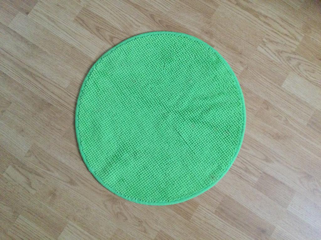 Rond Ikea matje groen doorsnede 52 cm slaapkamer/douche, 50 tot 100 cm, Rond, Zo goed als nieuw, Groen