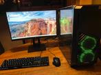 Game Pc / Rtx 3070 / Complete set / 2 x HP X24c game monitor, Computers en Software, Desktop Pc's, Gebruikt, 2 tot 3 Ghz, Gaming