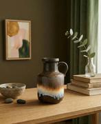 Vintage Scheurich vaas (HKliving stijl), Overige kleuren, Aardewerk of Porselein, Ophalen of Verzenden, Zo goed als nieuw