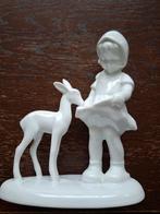 Meisje met hertje porselein.
Puntgaaf.
Genummerd 5704, Ophalen of Verzenden, Zo goed als nieuw, Roze, Overige materialen