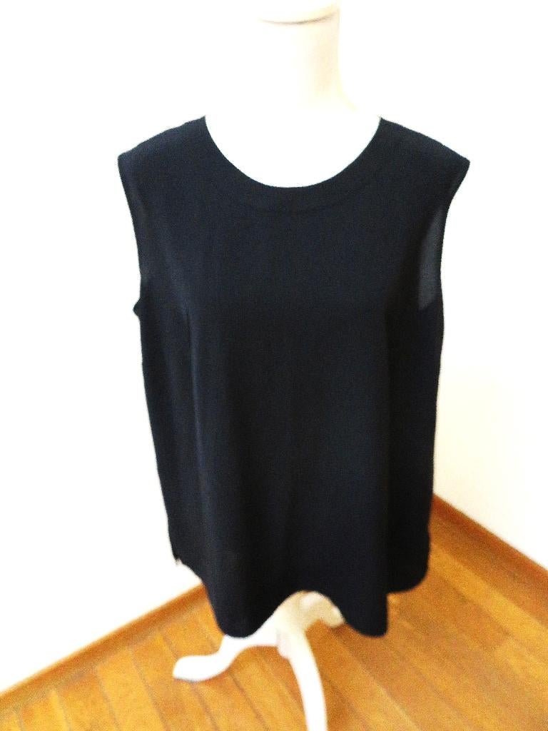 F33 SOMMERMANN nieuwe satijn top zwart maat 46, Kleding | Dames, Sommermann, Zwart, Maat 46/48 (XL) of groter, Nieuw