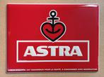 Astra Bier Origineel Reclamebord Metaal Met Reliéf, Verzamelen, Biermerken, Ophalen, Gebruikt, Reclamebord, Plaat of Schild, Overige merken