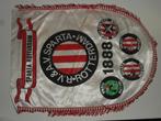 6 x voetbal vanen sparta rotterdam jaren 60 heden, Ophalen of Verzenden, Gebruikt, Sparta, Vaantje of Sjaal