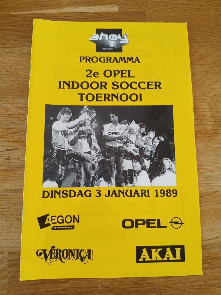 Programma indoor toernooi Feyenoord 1989, Ophalen of Verzenden, Zo goed als nieuw