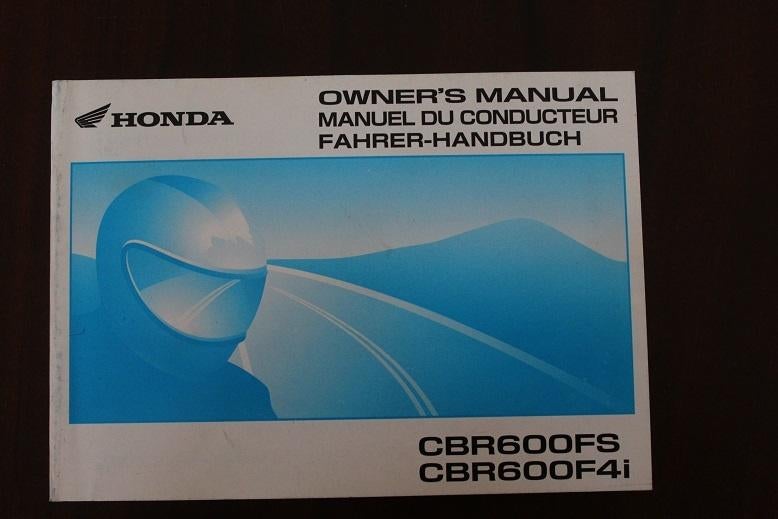 Honda CBR600FS F4i 2001 motorcycle owner's manual  CBR 600, Ophalen of Verzenden, Honda