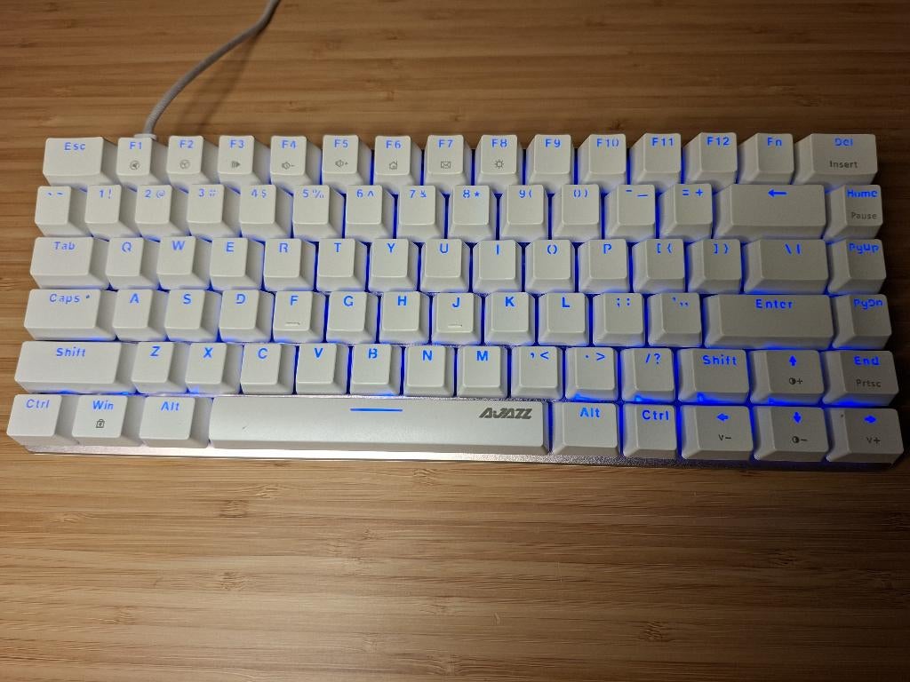 AJAZZ AK33 QWERTY mechanisch, Computers en Software, Toetsenborden, Gebruikt, Qwerty, Bedraad, Gaming toetsenbord, Ophalen of Verzenden