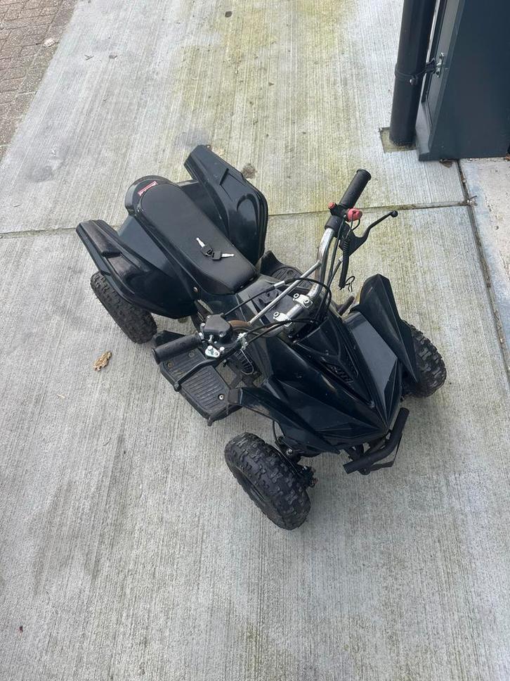 Mini Quad 50CC - Zwart, Fietsen en Brommers, Minibikes, Midibikes en Pitbikes, Ophalen