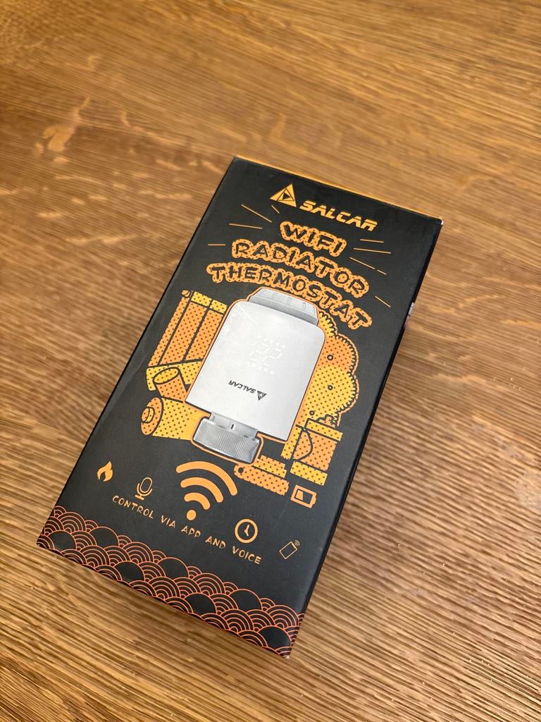 2x Salcar WiFi Radiator Thermostaat - Slimme Radiatorknop, Ophalen of Verzenden, Slimme thermostaat, Nieuw