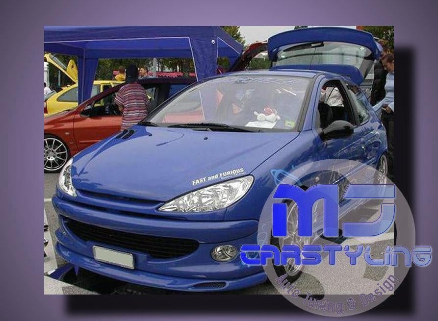 Peugeot 206 - Voorbumper spoiler, Auto diversen, Ophalen of Verzenden, MJ-Carstyling, Info@mj-carstyling.net, Sibeliusstraat 81 5011JH Tilburg