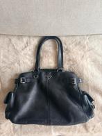 Prada Vitello Daino Tas, Ophalen of Verzenden, Gebruikt, Zwart, Schoudertasje