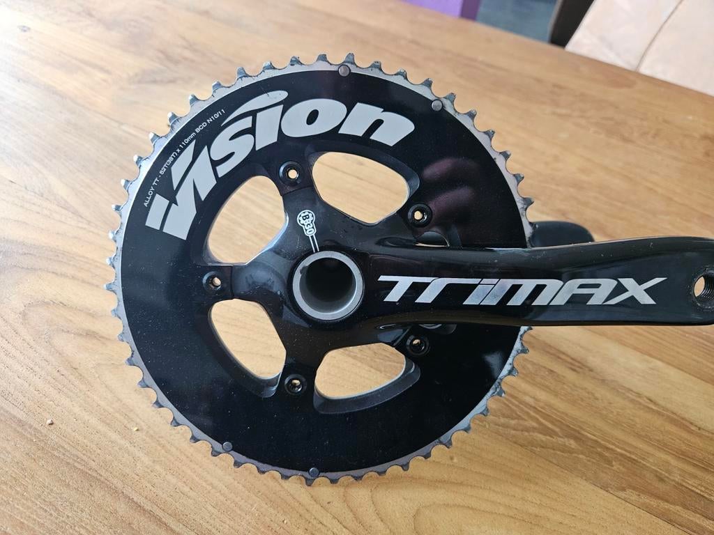 Vision Trimax BB30 Crankstel Racefiets, Ophalen of Verzenden, Gebruikt, Racefiets, Crankstel of Pedalen