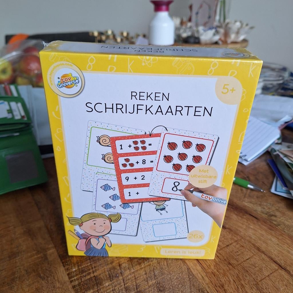 Reken schrijfkaarten 5+, Ophalen of Verzenden, Nieuw