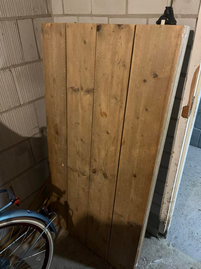 Houten tuintafel of eetkamertafel 140x79cm, Huis en Inrichting, Tafels | Eettafels, Ophalen, Gebruikt, 100 tot 150 cm, 50 tot 100 cm