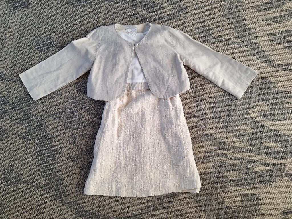 Jasje Mango Kids + Jurk Zara * bruiloft? - 1x gedragen, Kinderen en Baby's, Kinderkleding | Maat 122, Ophalen of Verzenden, Zo goed als nieuw