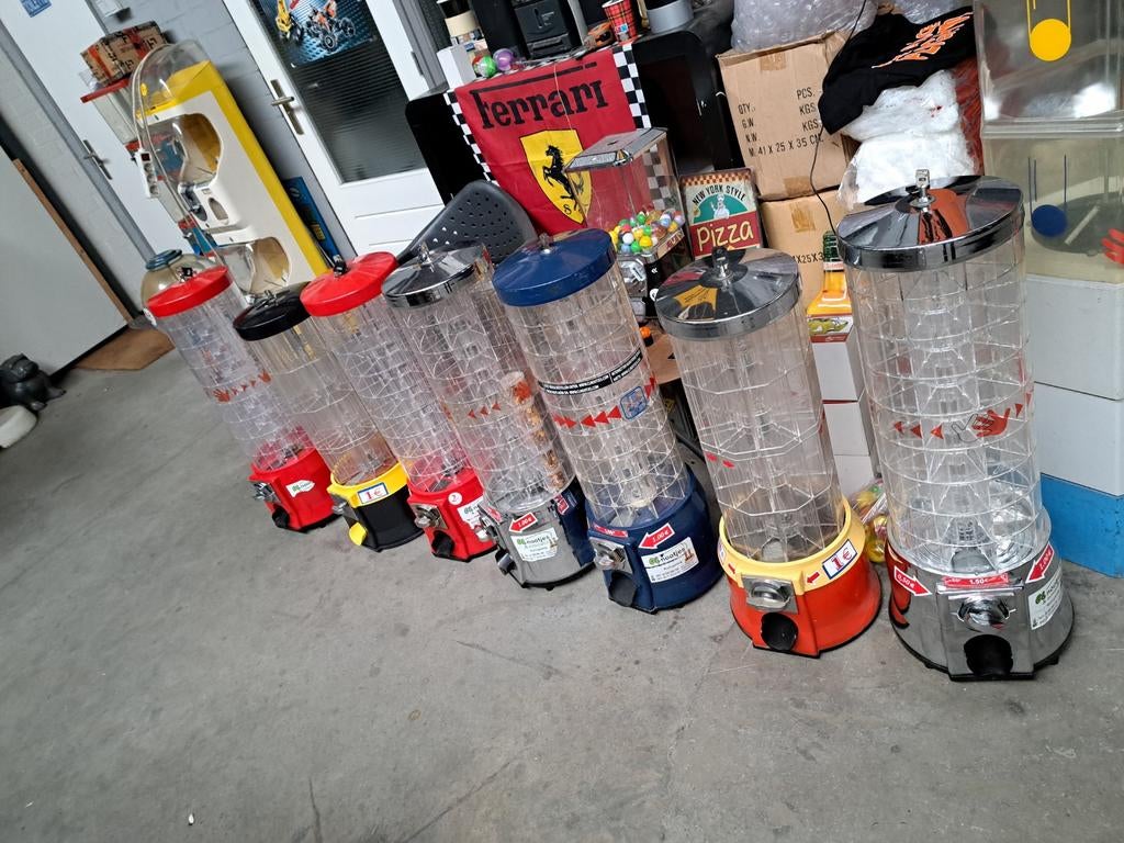 Nootjes, olijven, kadootjes automaat, Ophalen, Gebruikt