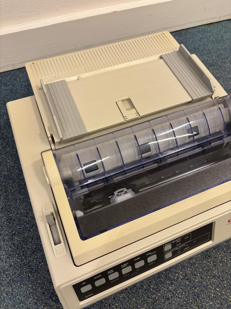 Matrixprinter Oki, Computers en Software, Printers, Ophalen, Zwart-en-wit printen, Matrix-printer, Printer