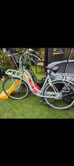 Lichtblauwe transportfiets met voordrager, 50 tot 53 cm, Ophalen of Verzenden, Gebruikt, Overige merken