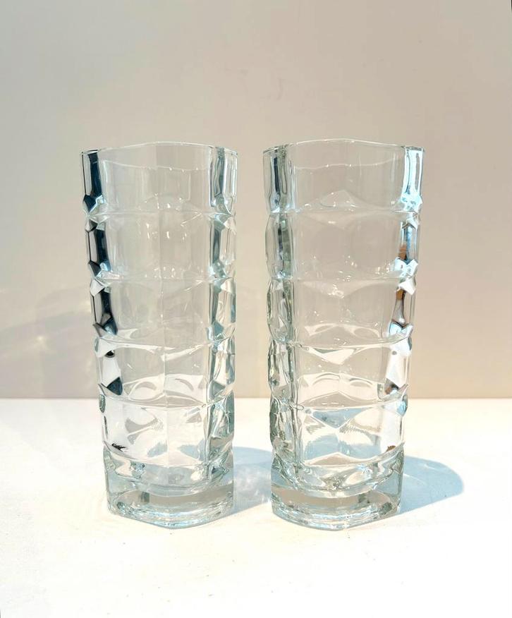 Set Luminarc vazen, Huis en Inrichting, Woonaccessoires | Vazen, Zo goed als nieuw, Overige kleuren, Minder dan 50 cm, Glas, Ophalen of Verzenden