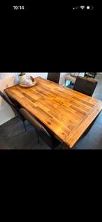 Robuuste eettafel, Ophalen, Gebruikt, 50 tot 100 cm, Vijf personen of meer