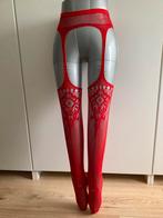 Jarretel in het rood en wit verkrijgbaar, Ophalen of Verzenden, Nieuw, Rood, Panty