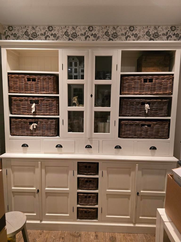 Landelijke buffetkast, Huis en Inrichting, Kasten | Buffetkasten, Gebruikt, 200 cm of meer, Ophalen of Verzenden, 200 cm of meer