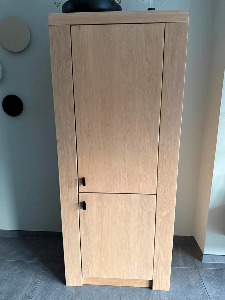 Massief eikenhouten kast, Huis en Inrichting, Kasten | Wandmeubels, Zo goed als nieuw, Minder dan 150 cm, 50 tot 75 cm, Ophalen