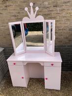 Prinsesen kinderbureau make-up tafel kapotte spiegel, Ophalen, Zo goed als nieuw, 50 tot 100 cm, Minder dan 100 cm