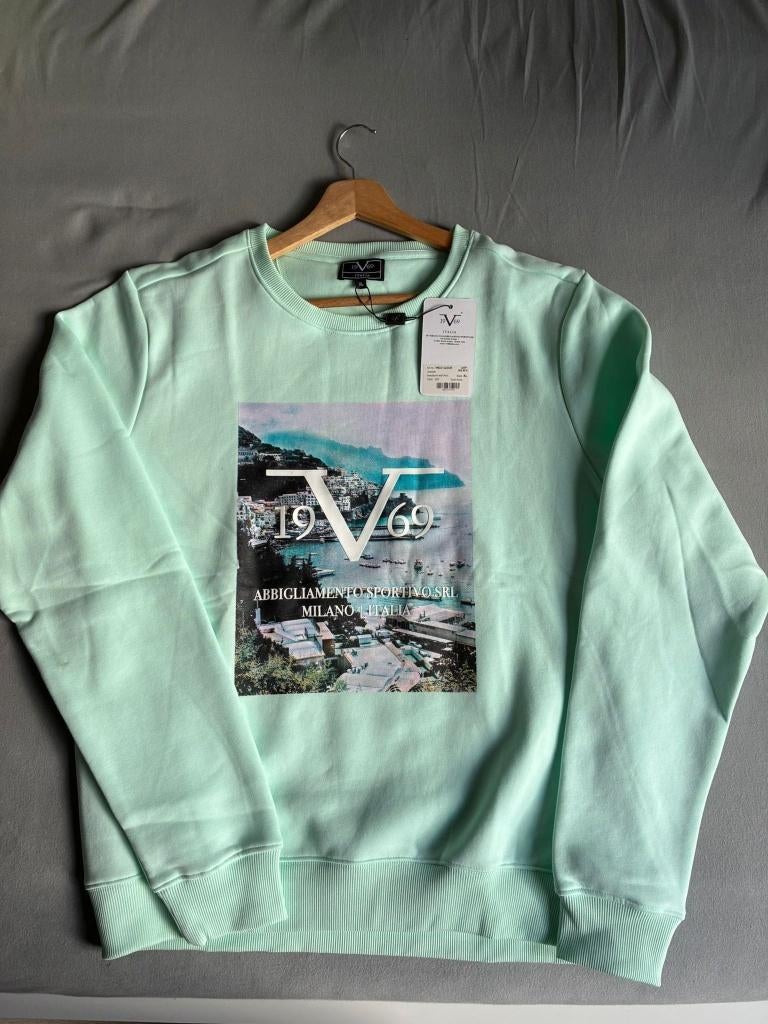 Versace 19v69 Italia Sweater - New with label, Ophalen, Groen, Versace, Maat 56/58 (XL)