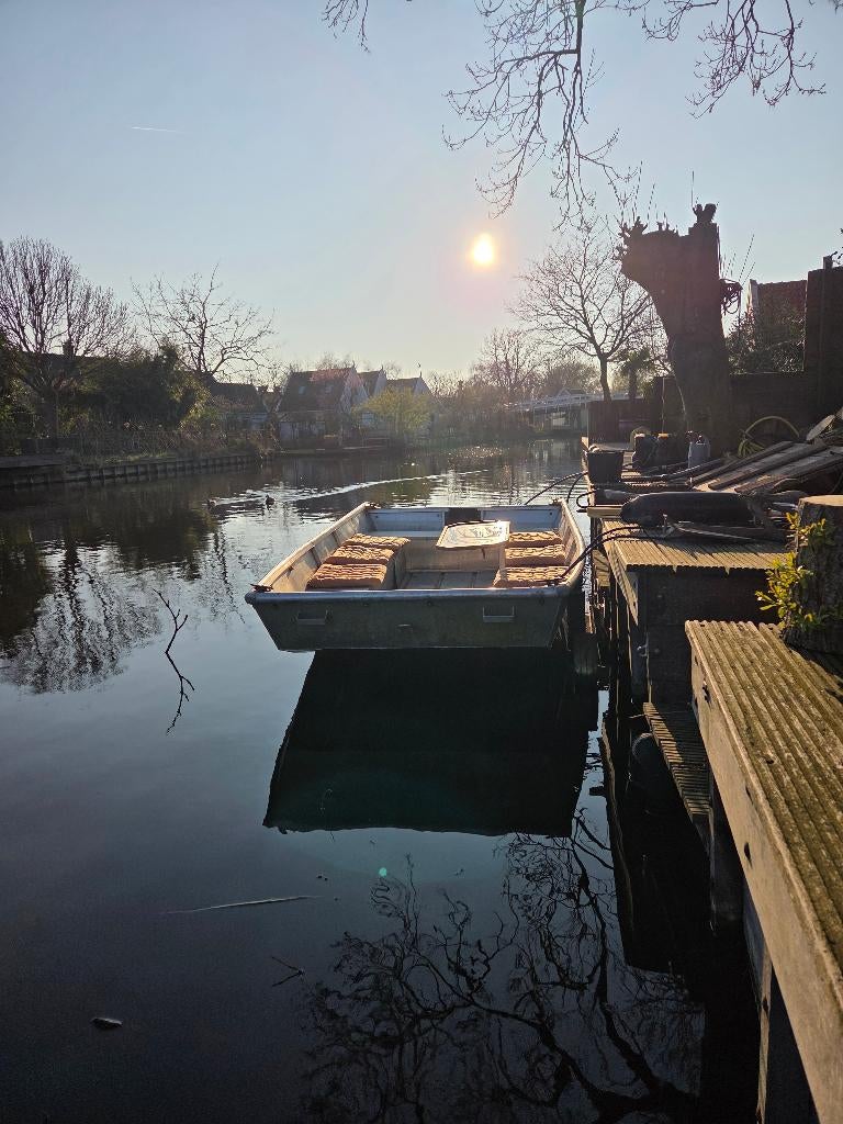 Stevige custom-made aluminium boot (excl motor), Ophalen, Gebruikt, Aluminium, Minder dan 10 pk