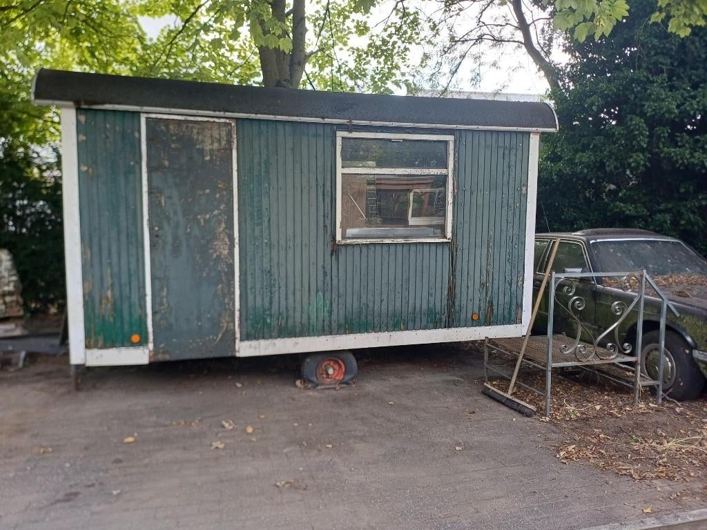 schaft wagen / pipo wagen / pipowagen, Doe-het-zelf en Verbouw, Bouwketen en Schaftketen, Ophalen, Gebruikt