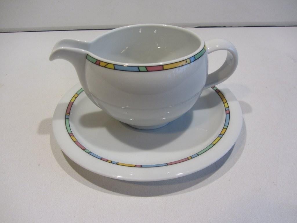 Sophienthal servies saus kom  saus kan  met schotel, Gebruikt, Ophalen of Verzenden, Kom(men), Overige stijlen