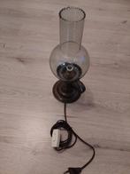 Antieke olielamp omgebouwd naar elektrische lamp, Ophalen of Verzenden