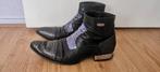 New rock schoenen zwart met paars/blauw, Ophalen, Zwart, Boots, New rock