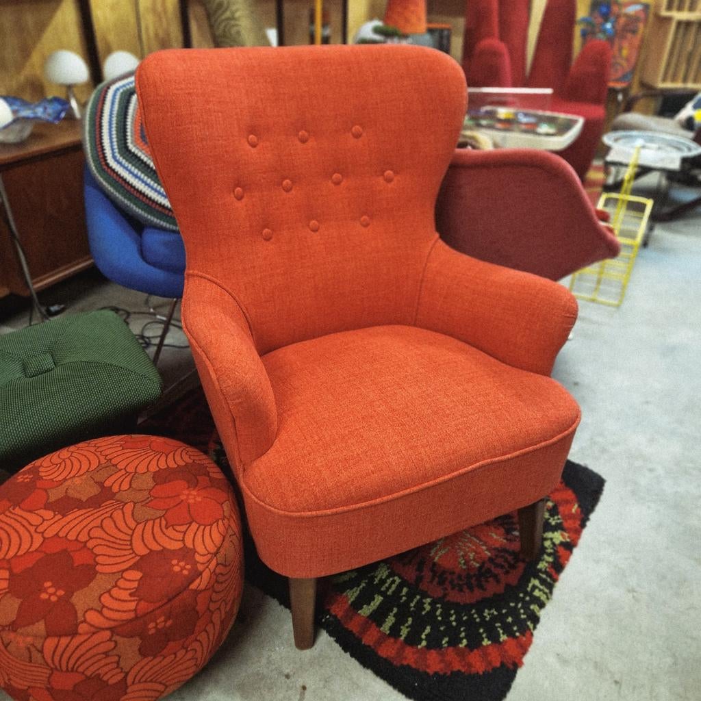 Artifort vintage fauteuil Theo Ruth nieuw bekleed!, Huis en Inrichting, Kolibrivintagehal@gmail.com, Aaldertgeertsstraat 43 Olst