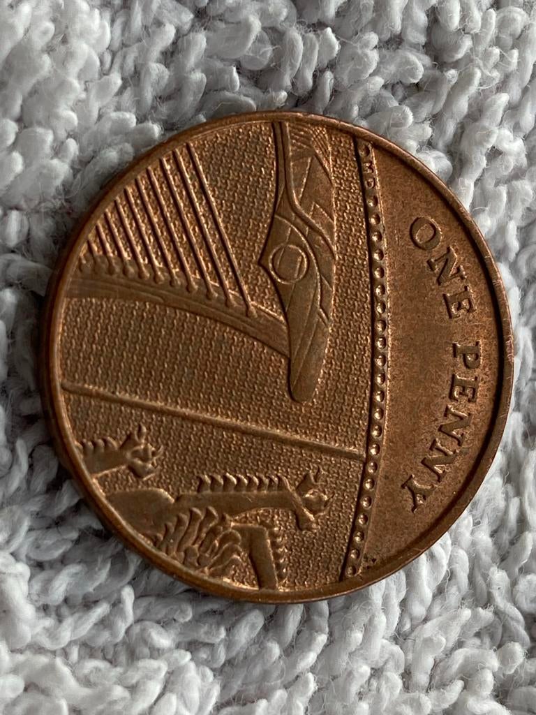 Britse One Penny munt 2009, Postzegels en Munten, Ophalen of Verzenden, Overige landen, Losse munt
