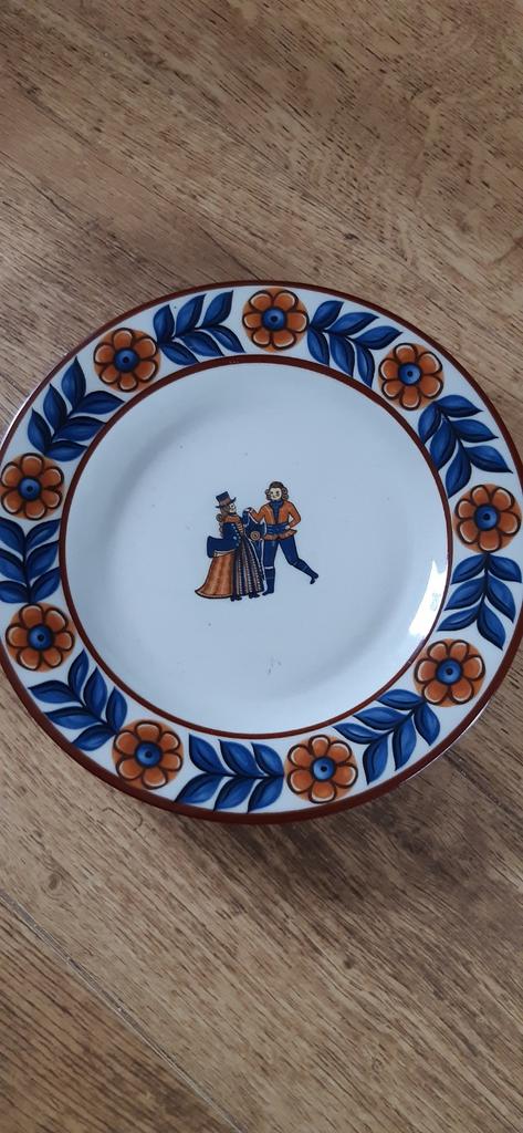 Vintage Bordje::Hoganas :23x23., Ophalen of Verzenden