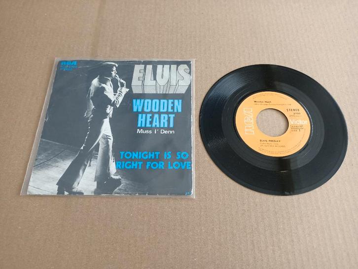 Single: Elvis Presley - Wooden Heart (1977), Cd's en Dvd's, Vinyl Singles, Gebruikt, Pop, 7 inch, Verzenden