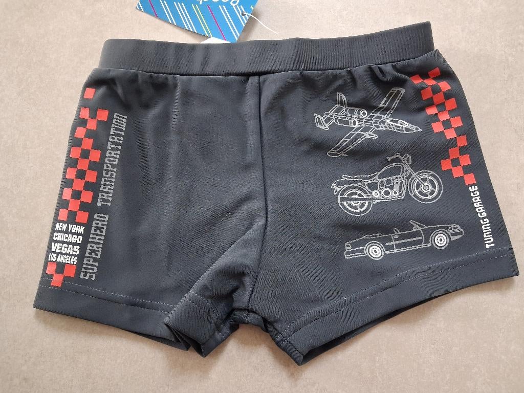 Nieuw! Grijze zwembroek Beachwear maat 128, Kinderen en Baby's, Kinderkleding | Maat 128, Beachwear, Ophalen of Verzenden, Jongen