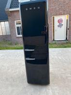 Smeg Koelkast met Aparte Vriezer - Zwart Design, Witgoed en Apparatuur, Bella, 200 liter of meer, 60 cm of meer, Met aparte vriezer