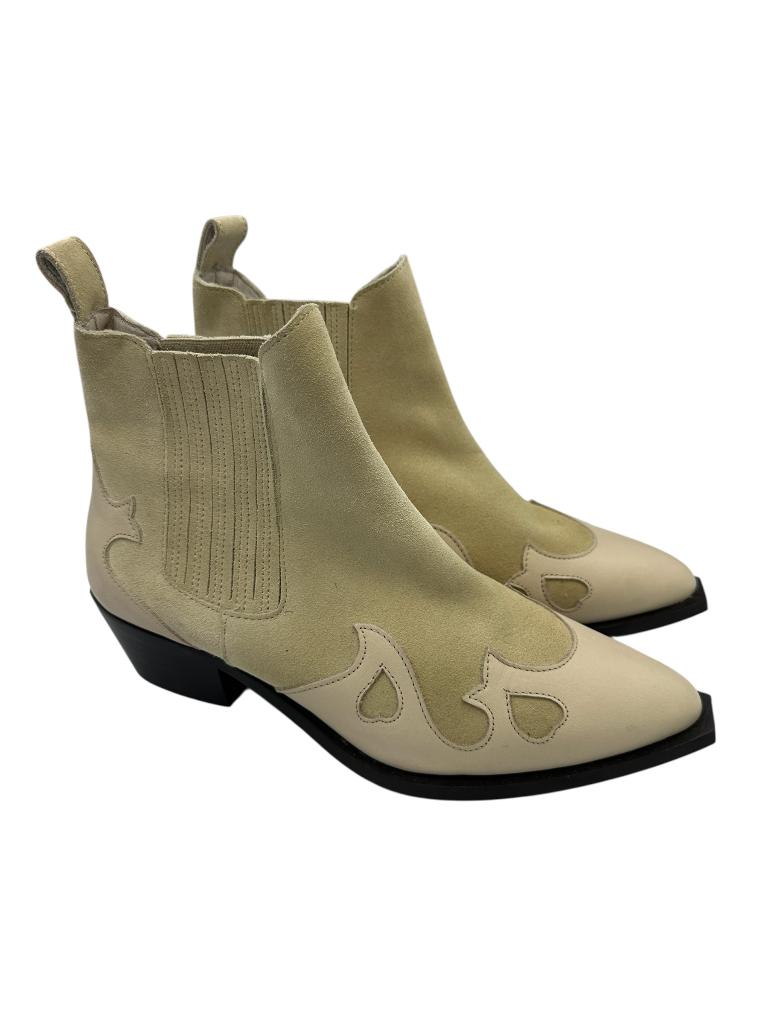 Fabienne Chapot enkellaarzen 40, Kleding | Dames, Maat 38/40 (M), Beige, Ophalen of Verzenden, Zo goed als nieuw